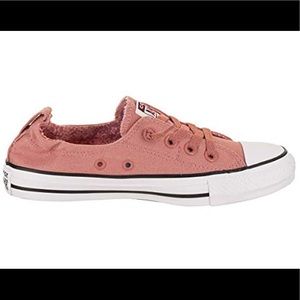 Converse Shoreline Slip Shoes in Rust Pink